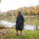 Mit Fleece gefütterter Wickelmantel