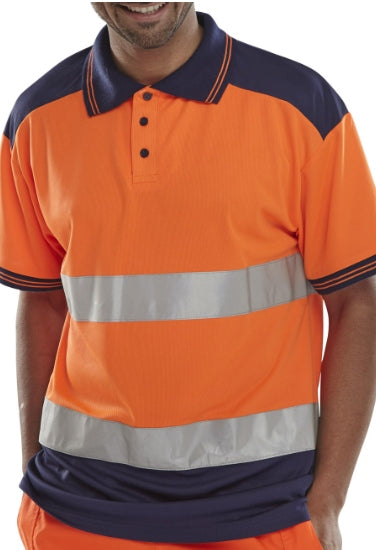 Unisex Hi-Vis Two-Tone Polo Shirt