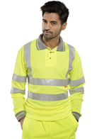 Unisex Long Sleeve Hi-Vis Polo Shirt