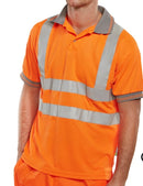Unisex Short Sleeve Hi-Vis Polo Shirt
