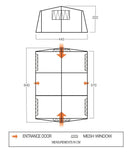 Bungalow 3 Zelt