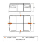 Bungalow 3 Zelt