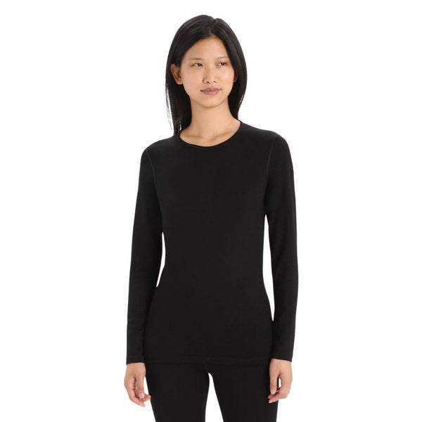 Women's Merino 260 Tech Long Sleeve Crewe Thermal Top - Black