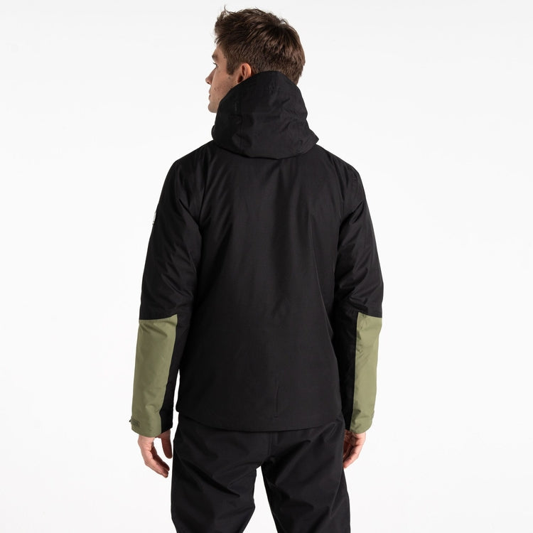 Men's Precision II Ski Jacket - Black Olivine Green