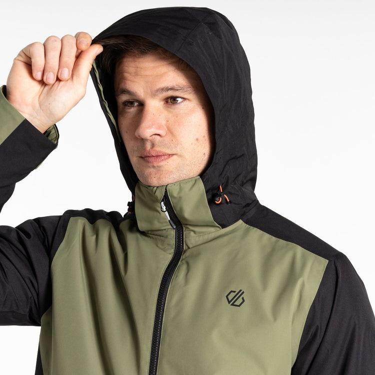 Men's Precision II Ski Jacket - Black Olivine Green