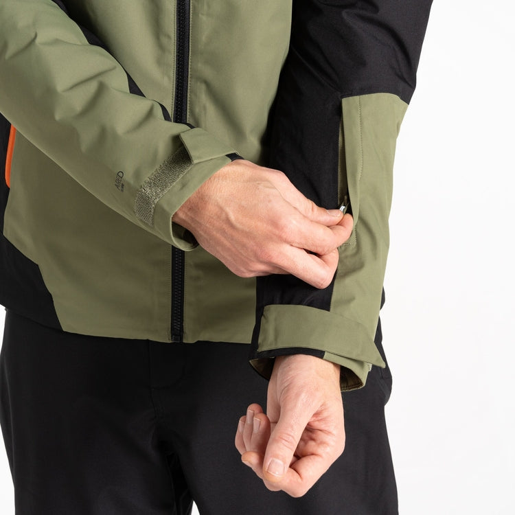 Men's Precision II Ski Jacket - Black Olivine Green