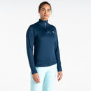 Damen Lowline II Core Stretch Midlayer mit halbem Reißverschluss