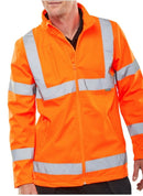 Unisex Hi-Vis Soft Shell Lightweight Jacket