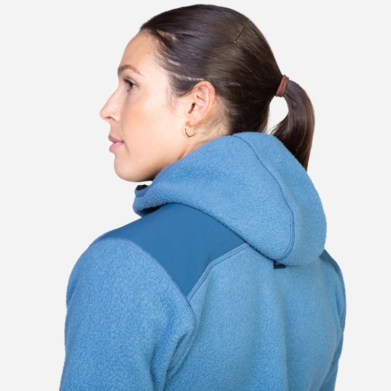 Women's Highpile Hooded Jacket - Stellar/Majolica