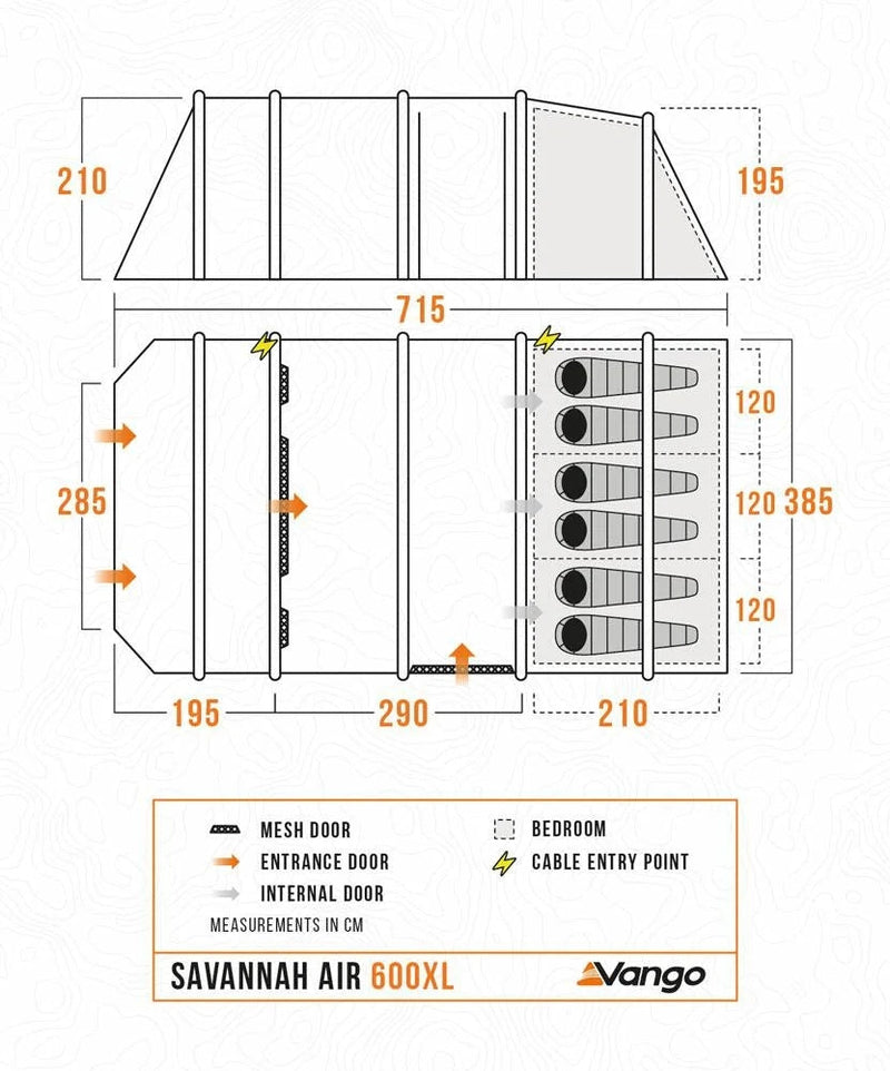Savannah 600XL Air Tent Package