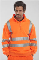 Unisex Hi-Vis Half Zipped Jumper
