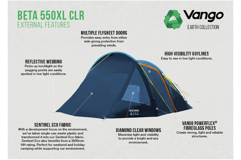 Tente Beta 550 XL CLR