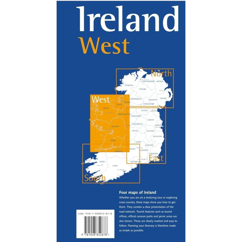 Irland-West-Kartenpapier