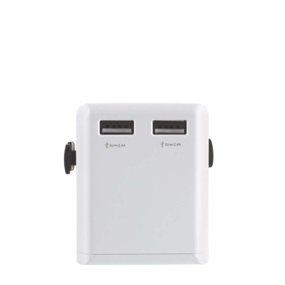 Adaptateur de voyage USB Royaume-Uni-Monde