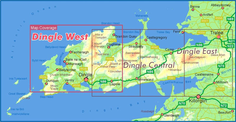 Karte von Dingle West