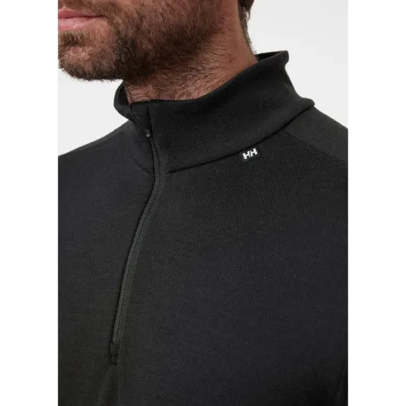 Men's Lifa Merino Midweight Half Zip Baselayer - Deep Blue