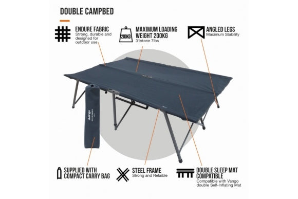 Doppeltes Campingbett