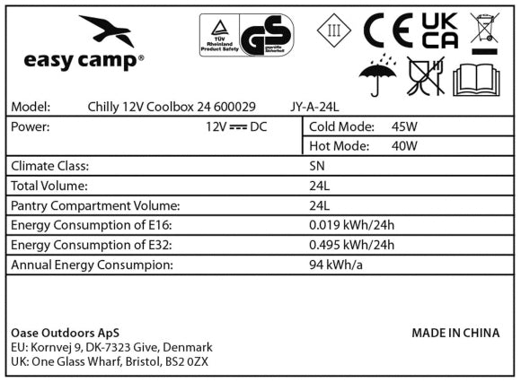 Chilly 12V Coolbox 24